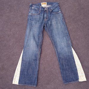 Levi's Floral Flare Leg Denim Jeans